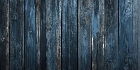 Obraz premium Textured dark-blue wooden planks