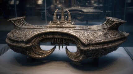 Ornate metallic display piece