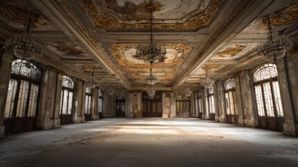 Abandoned grand hall