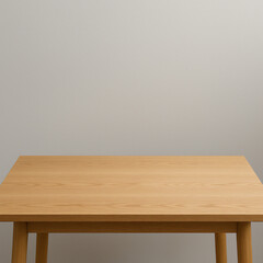 empty wooden table