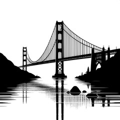 Obraz premium Paraguay Vector Map | Minimal Black and White Outline