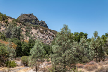Volcanic Rocks / Dacite - rhyolite. Chalone Creek.Old Pinnacles Trail, Pinnacles National Park, California. Gabilan Range / California Coast Ranges System.