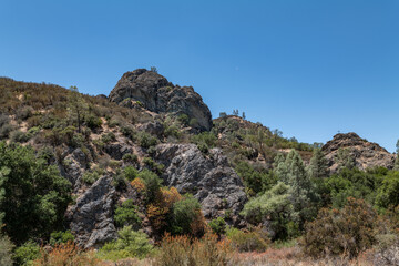 Volcanic Rocks / Dacite - rhyolite. Chalone Creek.Old Pinnacles Trail, Pinnacles National Park, California. Gabilan Range / California Coast Ranges System.