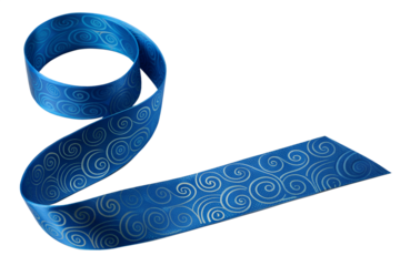 blue ribbon isolated on white