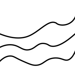 line art abstract waves design vector illustration