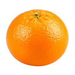 Citrus Sphere of Refreshment Isolated On White Background: A vibrant, juicy orange showcases its naturally textured peel and rich color, conveying the essence of freshness and health.