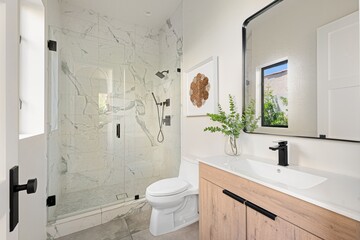 Contemporary luxury home with open layout, designer finishes, and seamless indoor-outdoor living