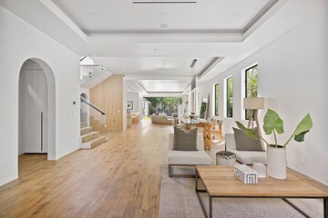 Contemporary luxury home with open layout, designer finishes, and seamless indoor-outdoor living