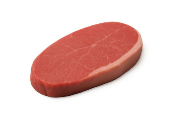 Fresh, red raw beef steak isolated on transparent background, perfect for food and recipe concepts