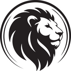 lion luxury logo icon template