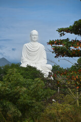 statue of buddha on Long Son pagoda, Nha Trang city