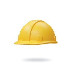 Fototapeta premium Yellow Safety Helmet Icon