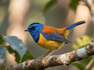 Naklejka premium fairywren from New Guinea