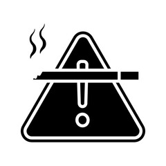 No smoking area icon vector illustration, pictogram isolated on white background. color editable