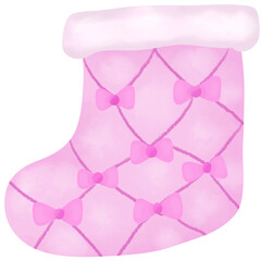 cute stocking Christmas gifts clipart