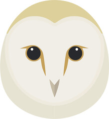 Owl head vector illustration