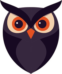 Owl head vector illustration