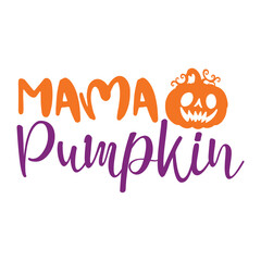 Mama Pumpkin Svg