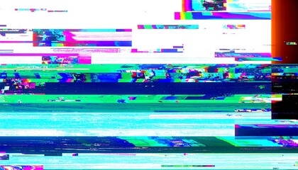 Abstract digital glitch art