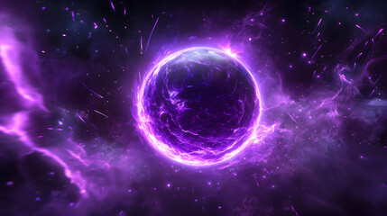 Obraz premium blue space background with space