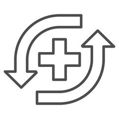 Recovery Outline Icon Element For Design