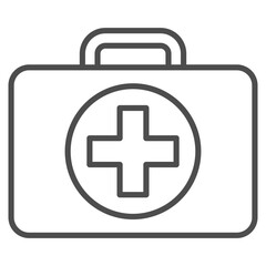 Fototapeta premium Aid Outline Icon Element For Design