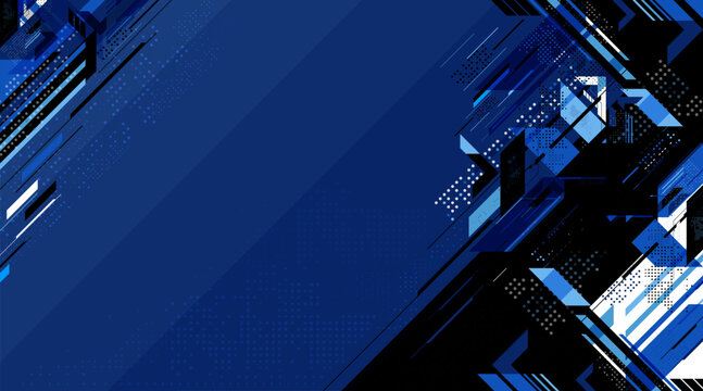Abstract Background Geometric Technology with stripe and line dotted for web layout, advertising, media and presentation concepts