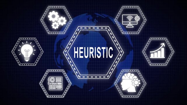 Illustrative animated heuristic data analysis and conceptual technology visualization.