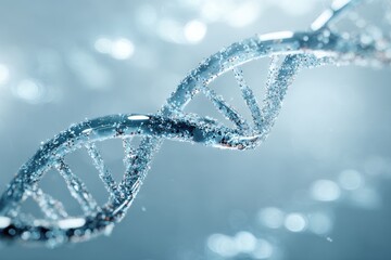 DNA double helix structure for biotechnology, genetic research, medical science, and molecular biology education

