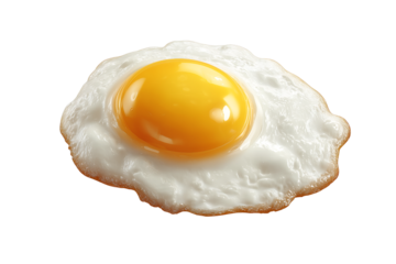 Fried eggs on a transparent background