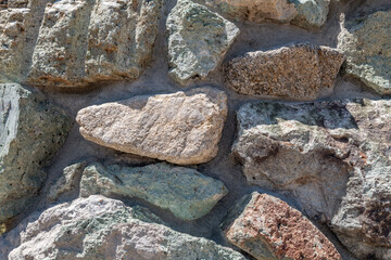 Volcanic Rocks / Dacite - rhyolite. Moses Spring Parking Area, Pinnacles National Park Entrance Sign, California. Gabilan Range / California Coast Ranges System.
