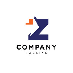 Letter Z Arrow Logistic Logo Icon Vector