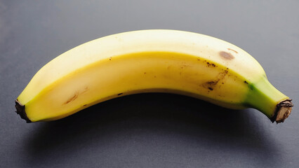 single banana on surface close-up.ai 