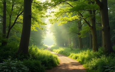 Fototapeta premium English Woodland in Late Spring. High quality