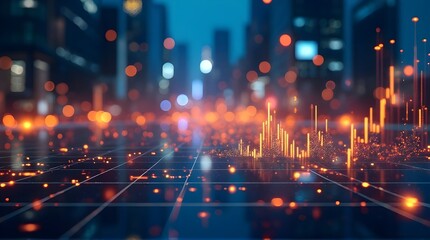 Fototapeta premium stock market chart