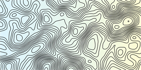 Abstract Topographic Contour Map Lines on Light Blue Gradient – Modern Geometric Terrain Pattern for Wallpaper and Digital Design