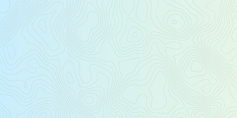 Abstract topoography Contour Line Design – Minimal Topographic Terrain Map Pattern with Smooth Curves and Blue Gradient
