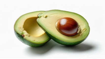 Fresh avocado halves