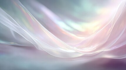 Obraz premium Iridescent Holographic Texture with Shifting Pastel Colors