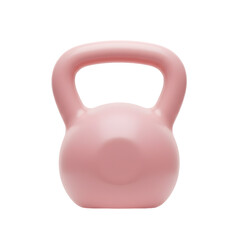Pink kettlebell ready for fitness workout, promoting strength, health, and active lifestyle goals