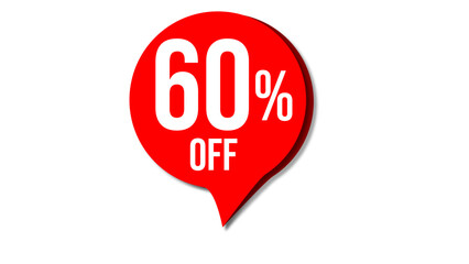 Sale of special offers. Discount with the price is 60. Pstickers for the sale with discount and special offers. Best offer, best price for sale. Labels for promotion, advertising