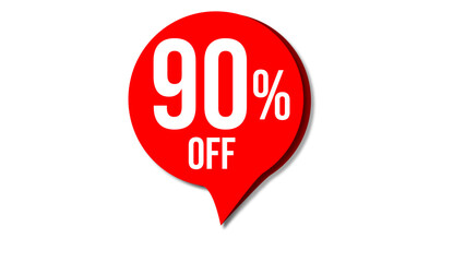 Sale of special offers. Discount with the price is 90. Pstickers for the sale with discount and special offers. Best offer, best price for sale. Labels for promotion, advertising