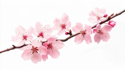 Fototapeta premium Delicate pink blossoms on a branch