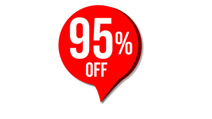 Sale of special offers. Discount with the price is 95. Pstickers for the sale with discount and special offers. Best offer, best price for sale. Labels for promotion, advertising