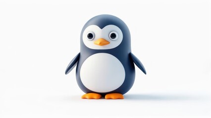 Fototapeta premium Cute cartoon penguin