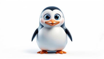 Obraz premium Cute cartoon penguin (1)