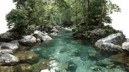 Obraz premium river in the forest