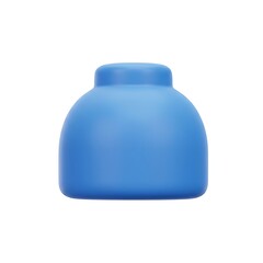 Blue 3D rounded jar icon