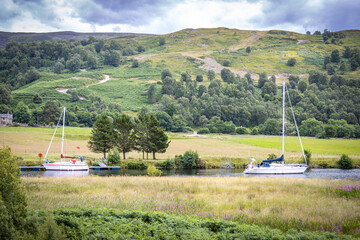 caledonian canal, neptun's staircase, highlands, boats, scotland, uk © Andrea Aigner