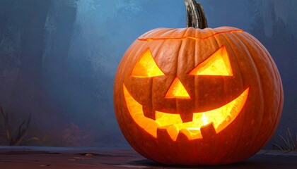 Obraz premium jack o lantern pumpkin orange